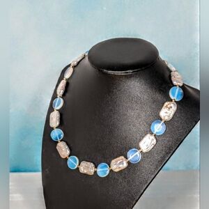 Opal and Pearl Stones Necklace
